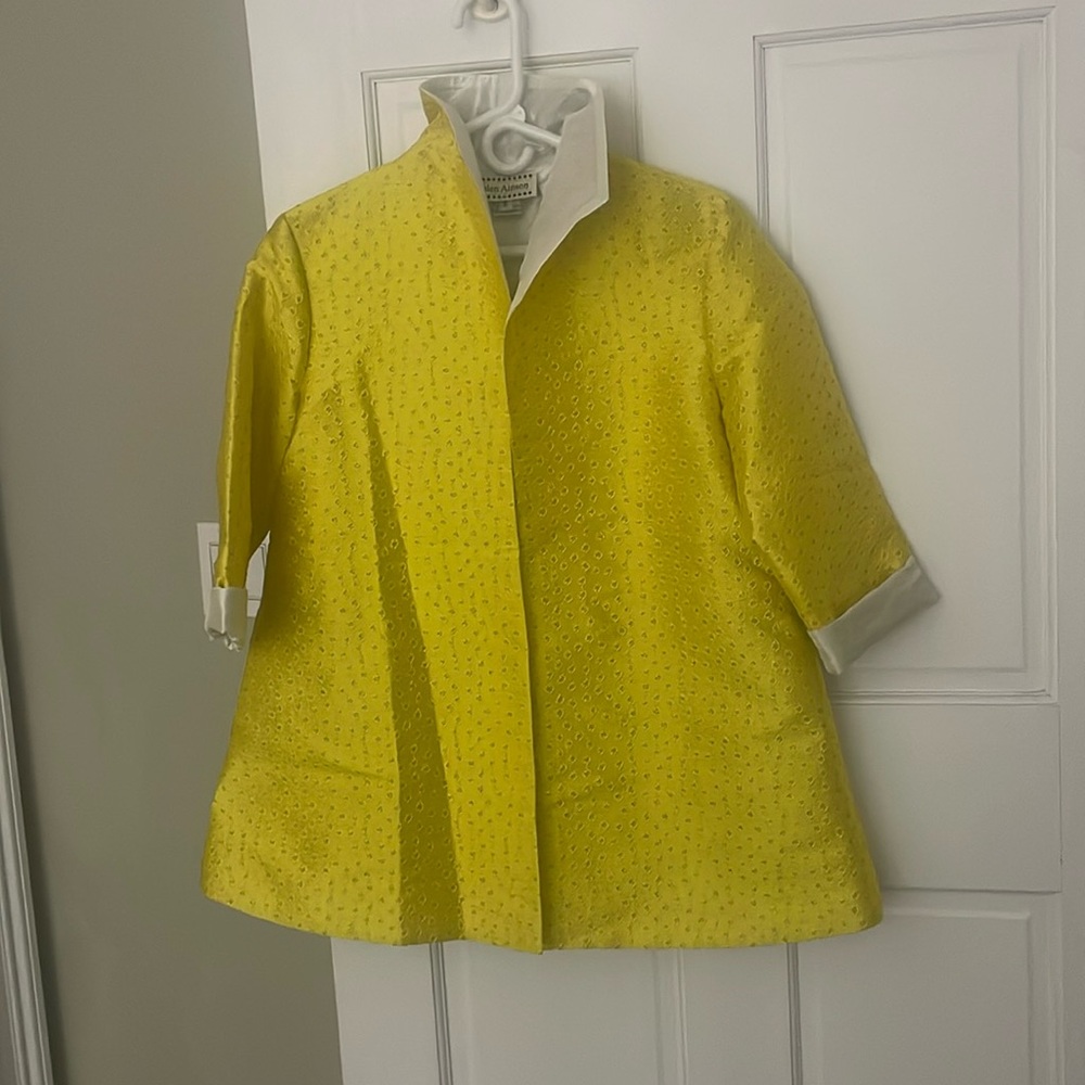 Yellow Eyelet Jacket - image 1